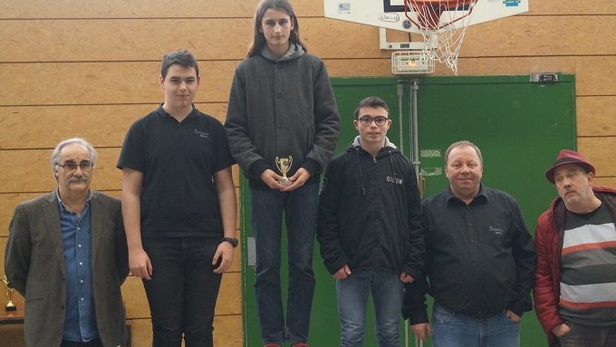 Tournoi d’échecs départemental scolaire – belle performance pour Mathias