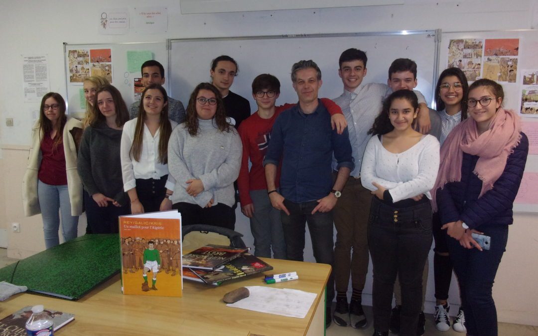 Festival du livre jeunesse : Marie Duvoisin et Bertrand Galic au lycée